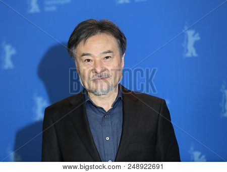 Kiyoshi Kurosawa poses at the 'Foreboding' (Yocho) photo call during the 68th Berlinale International Film Festival Berlin at Grand Hyatt Hotel on February 21, 2018 in Berlin, Germany. 