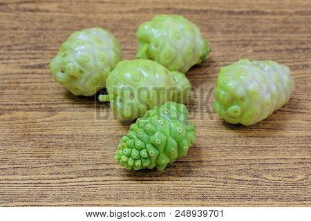 Vegetable And Herb, Fresh Noni, Morinda Citrifolia, Great Morinda, Indian Mulberry, Beach Mulberry O