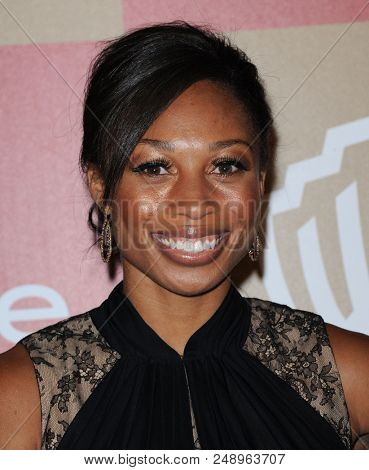 LOS ANGELES - JAN 13:  Allyson Felix arrives to the WB/In Style Golden Globe Party  on January 13, 2013 in Hollywood, CA                