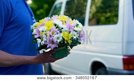 Courier Delivery Beautiful Fresh Bouquet, Anniversary Present, Birthday Gift