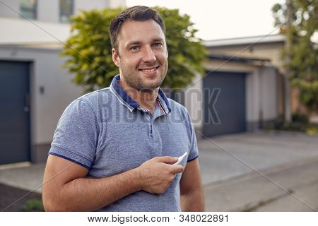 Electronic Cigarettes, Cigarette Technology. Tobacco Iqos System. Close-up Of A Man Smoking An Elect