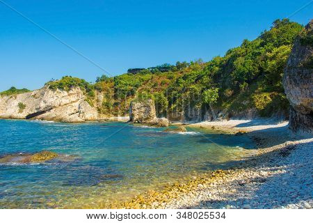 The Black Sea Coast At Kilimli Bay, Near Agva, Sile, In North West Turkey