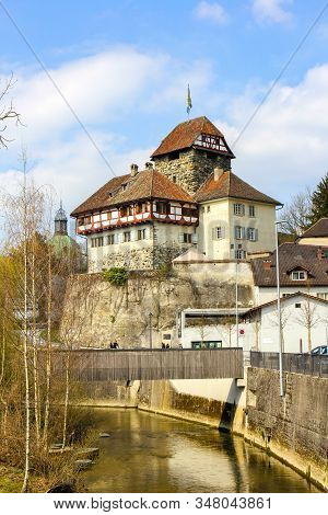 Castle (built In 13th Century) In Frauenfeld, The Capital Of Canton Thurgau, Switzerland