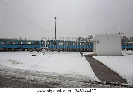 Subway Train Service Depot. Moscow, Russia