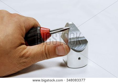 Deburring Tool For Metal, Wood, Aluminum, Copper And Plastic. The Process Of Deburring Metal.