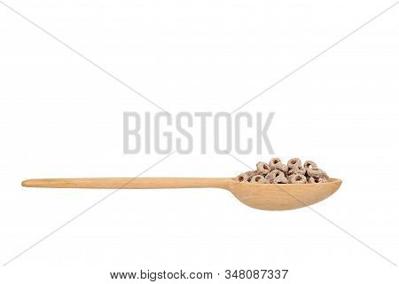 Loop Cereal, Breakfast Food. Crunchy Snack With Oat And Corn.