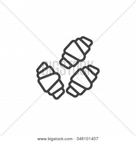 Novruz Holiday Pastry Mutaki Roll Line Icon. Linear Style Sign For Mobile Concept And Web Design. Mu