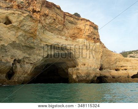 Beautiful Sea Caves Of Portugal Algarve Coast