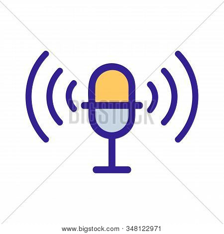 A Working Gramophone Vector Icon. A Thin Line Sign. Isolated Contour Symbol Illustration