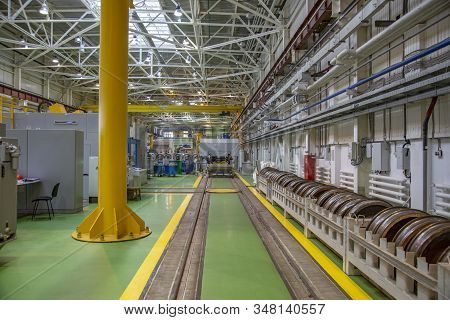 Subway Train Service Depot. Moscow, Russia