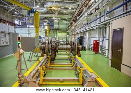 Subway Train Service Depot. Moscow, Russia