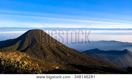 Beautiful Gede Pangrango Mountain In West Java, Indonesia