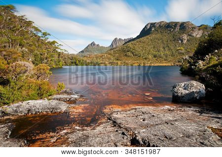 Lake Lilla With Cradle Mountain In The Backdrop