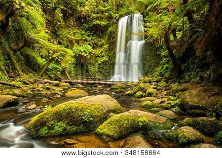 Picturesque Beauchamp Falls In The Otway Ranges