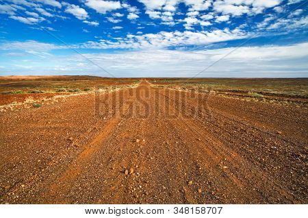 Red Gravel Of The Famous Oodnadatta Track