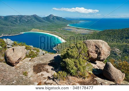 View From Mount Amos Over Wineglass Bay