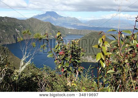 The Shoreline of Lake Cuicocha