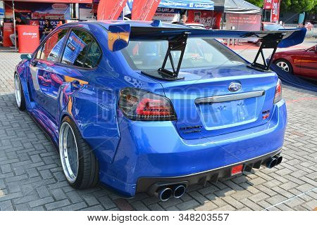 Pasay, Ph - Dec. 7: Subaru Wrx Sti At Bumper To Bumper 15 Car Show On December 7, 2019 In Mall Of As