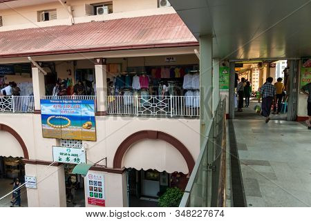 Bogyoke Aung San Market, A Bazaar In Central Yangon. The Market Is A Major Tourist Destination.