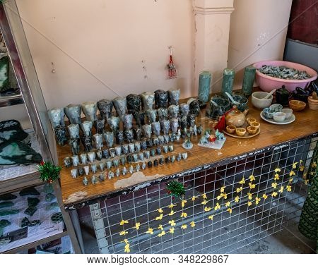 Bogyoke Aung San Market, A Bazaar In Central Yangon. The Market Is A Major Tourist Destination.