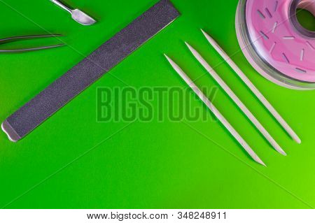 A Set Of Cosmetic Tools For Manicure And Pedicure