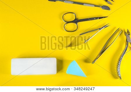 A Set Of Cosmetic Tools For Manicure And Pedicure
