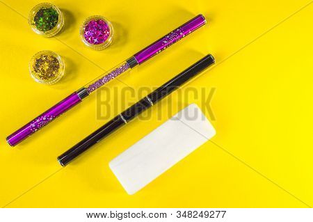 A Set Of Cosmetic Tools For Manicure And Pedicure