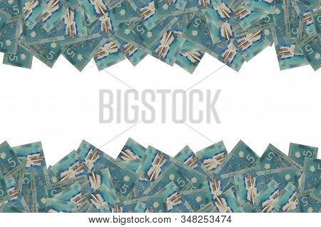 Dextre And Canadarm2 On Canada 5 Dollars 2013 Polymer Banknote Pattern