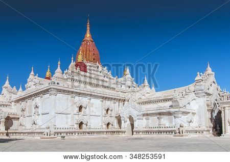 Ananda Temple , Beautiful Temple In Bagan , Myanmar.