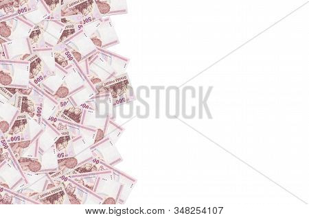 A Sarospatki Var Building On Hungary 500 Forint 1993 Banknote Pattern