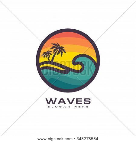 Wave Circle Logo Vector & Photo (Free Trial) | Bigstock