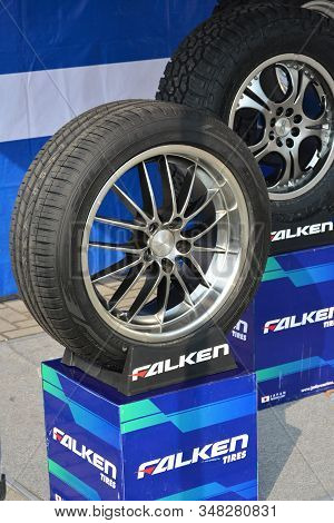 Pasay, Ph - Dec. 7: Falken Tires Booth Display At Bumper To Bumper 15 Car Show On December 7, 2019 I