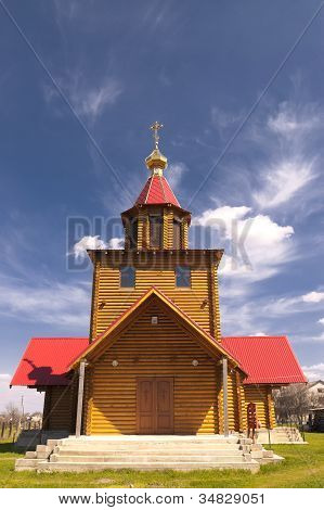 La iglesia de madera.