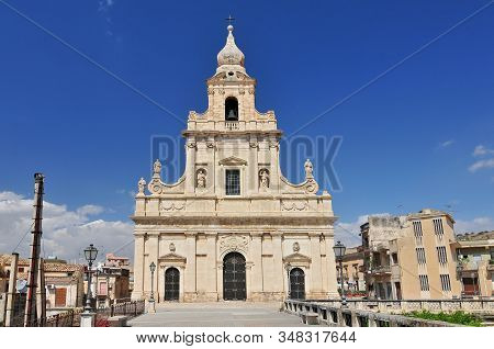 Santa Maria Delle Stelle Church In Comiso Sicily, Italy.