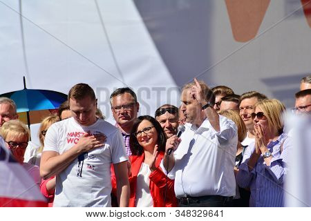 Warsaw.polans. 12 May 2018. Freedom March. Poles March To Denounce Government, Eroding Democracy