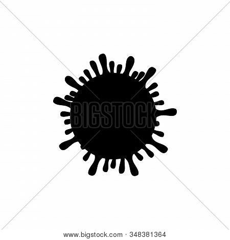Silhouette Virus. Infection Viral Disease. Symbol Icon Illustration