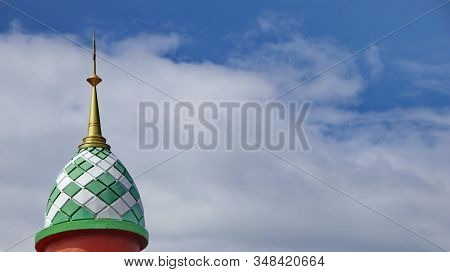 Roof Of The Mosque, Place Of Worship Of Muslims, A Fusion Of Javanese And Middle Eastern Edification