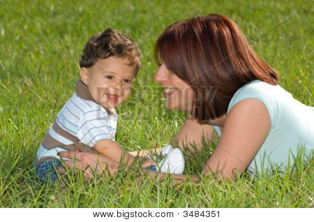Mutter und Sohn