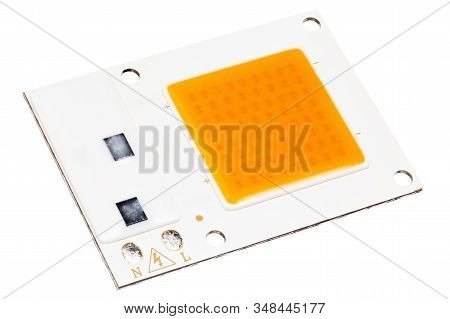220v Led Cob Chip On Board Unit Isolated In White Background - Diagonal Isometric Perspective