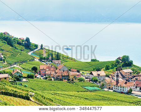 Lavaux Vineyard Terrace Hiking Route In Swiss