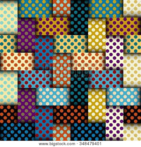 Patchwork Textile Pattern. Seamless Quilting Design Background.