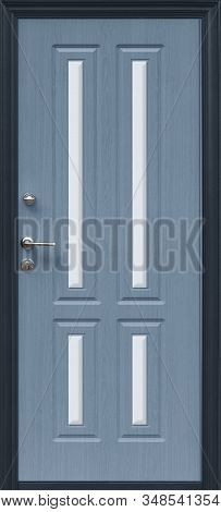 The Model Of The Entrance Metal Door (isolated)