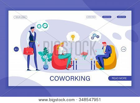Coworking Company. Office Worker With Red Briefcase Thinking Over Two Complicated Tasks At Time. Wom