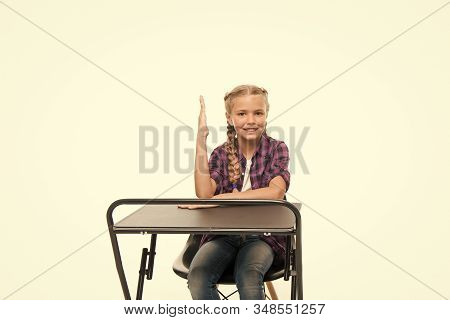 She Knows All Right Answers. Knowledge Is Richness. Back To School. Private School Concept. Individu