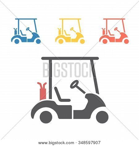 Golf Car. Vector Signs For Web Graphics