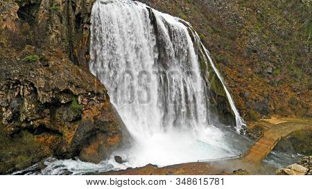 Waterfall Krcic, Waterfall Veliki Buk Or Topoljski Waterfall, Kovacic - Croatia