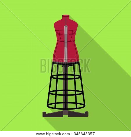 Isolated Object Of Dummy And Vintage Logo. Graphic Of Dummy And Body Vector Icon For Stock.