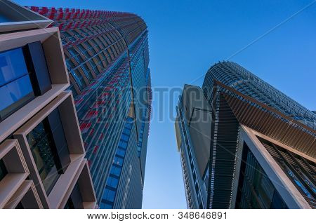 Sydney, Australia - November 24, 2016: Barangaroo Skyscrapers International Commercial Towers Highri