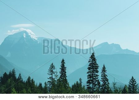 Beautiful Mount Robson in summer season, Canada