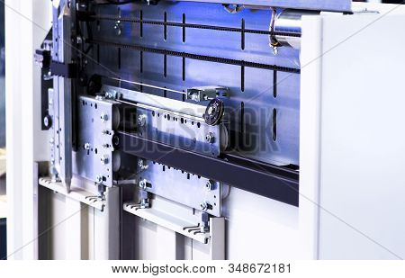 Elevator Installation, Lift Technician Installing A Modern Elevator